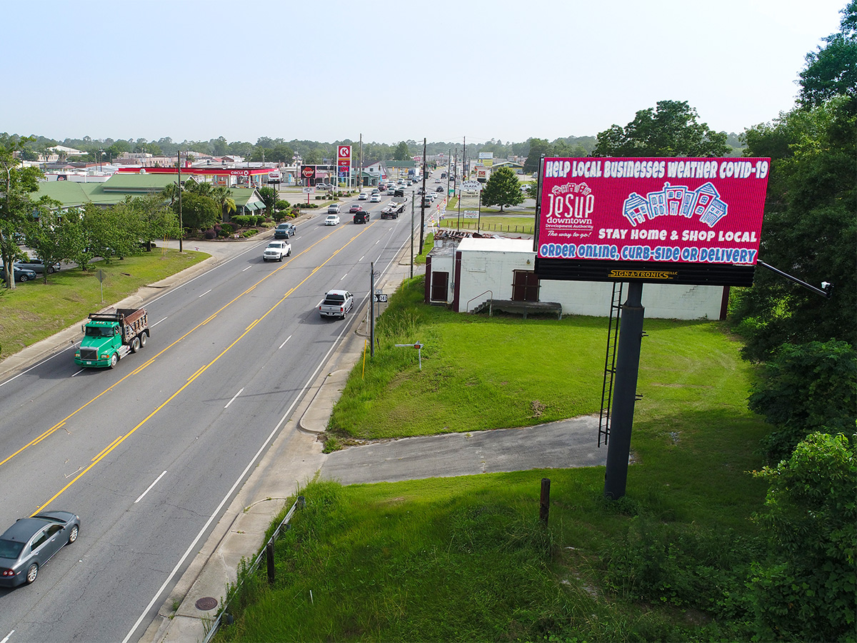 Roadside digital billboard
